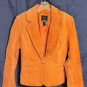 Coral Leather Jacket